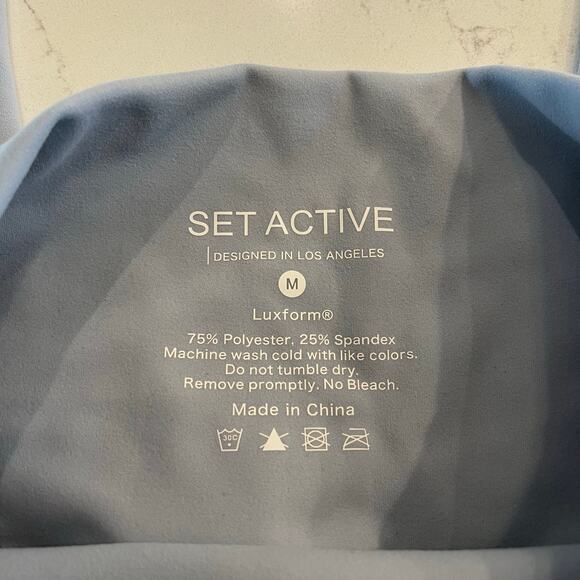 SET‎ ACTIVE Luxform Leggings Light Blue size Medium - Picture 5 of 9